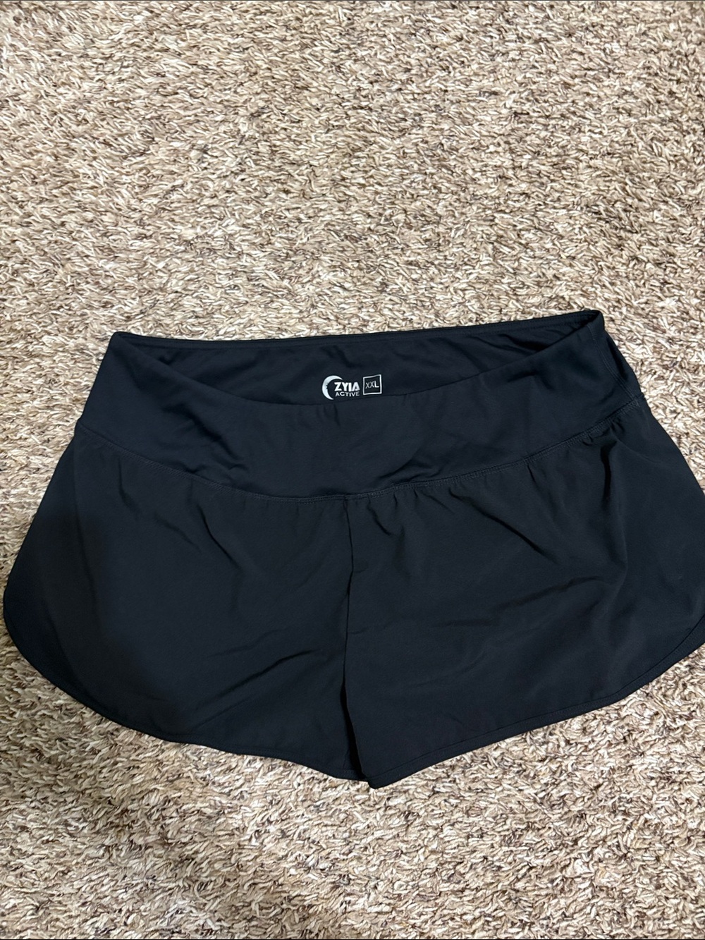 Active USA Black Women's Athletic Running Shorts
